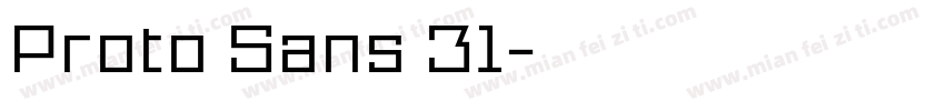 Proto Sans 31字体转换
